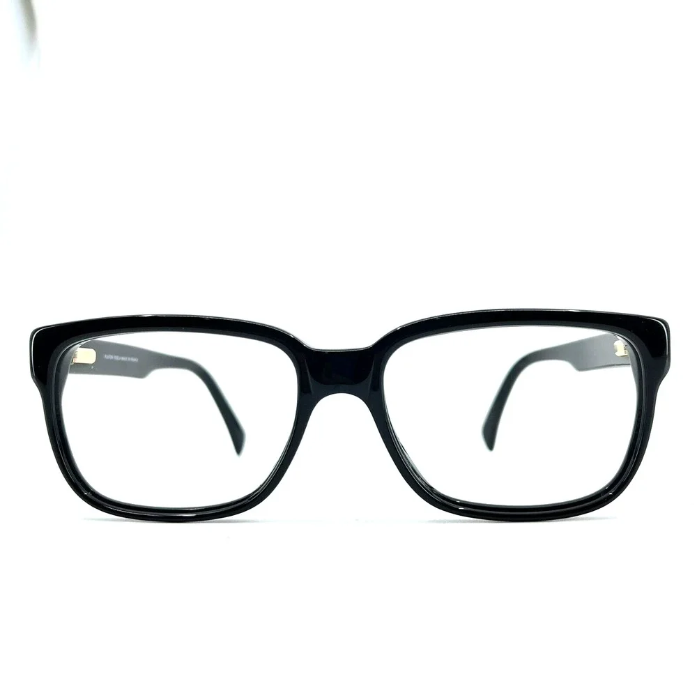 Pluton Fidela Sunglasses Black Square Full rim Made in‎ France H7144